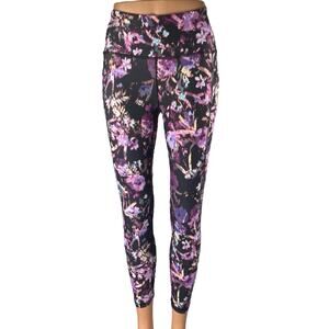 RBX Women's Multicolor Floral High Rise Yoga Running Athletic Leggings Pants S